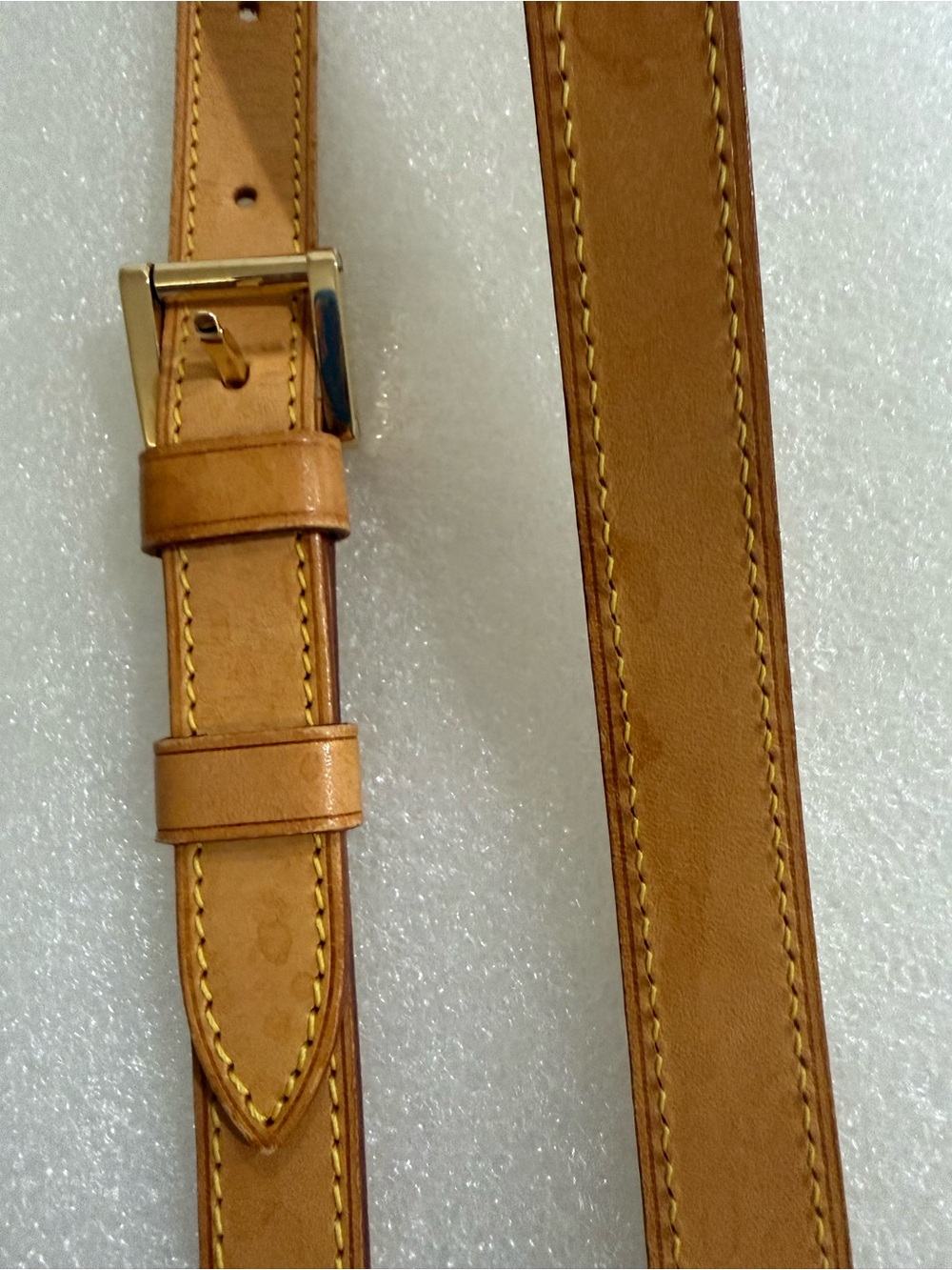 authentic Louis Vuitton vachetta leather strap - Comes with COA